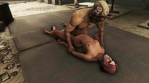 Fallout 4: Verkenning van donkere fantasieën met een rozeharig personage in BDSM