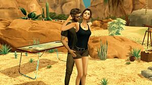 Parodia di Tomb Raider in Sims 4 con falli egiziani del destino