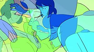 Peridots植物学课的卡通恶搞,大奶子角色